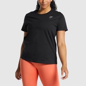 🖤Gymshark Black T-Shirt Short Sleeve Top Size S/M